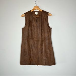 Chicos Faux Suede Mini Dress